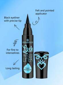 Essence LINER 黑色防水眼線液，豐盈加長捲翹，防暈染不褪色，細刷頭，適合初學者，禮品 3ml/0.10 Floz. - Lash PRINCESS LINER black waterproof - 查看 3
