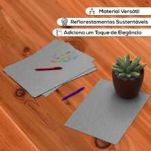 AKIKOLA Paraná Holler A4 Cardboard 100 Boards 1.7mm Original For Bookbinding And Cardboard Packaging Durable High Rigidity - 灰色 - 查看 4