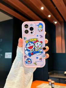Doraemon Funda de teléfono con licencia compatible con Samsung Galaxy S25 ULTRA, Galaxy 22/23/24/A/25 Series; Compatible con iPhone 16 ProMax, 15 ProAMax, 11, 12, 13, 14, 15, 16 Plus, 15 Plus, X, XR - Cobertura completa, anti-caída, impresión colorida de alta definición, diseño de Doraemon, antideslizante