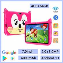 Máy tính bảng giáo dục trẻ em 7 inch / 4GB + 64GB / Hệ điều hành Android 13 được cài đặt sẵn với phần mềm dành cho trẻ em / Pin dung lượng lớn 4000mAh / Hỗ trợ WiFi, Kiểm soát của phụ huynh, Trò chơi giáo dục / Chất liệu nhựa ABS / Máy tính bảng giáo dục trẻ em (Bao gồm: Hộp đóng gói, Cáp dữ liệu, Sách hướng dẫn, OTG, Kim gắn thẻ SIM) - Nhiều màu - Xem 1