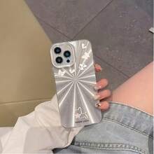 Funda premium para phone 16 Pro con diseño de fuegos artificiales. Diseño sencillo con orificios grandes. Resistente a golpes y caídas. Compatible con phone 16, 15, 14, 13 y 12 Pro. - Blanco - Ver 5