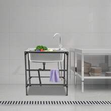 YUNRUX Kitchen Sinks - Silver - View 1