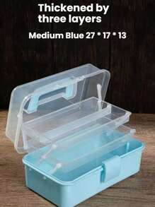 Große Kapazität Kunststoff Staubdichte Medizinbox, einfach und praktisch zu tragen, Medizin Aufbewahrungsbox, Erste-Hilfe-Kasten, Haushalts-Aufbewahrungsbox, Medizinischer Erste-Hilfe-Kasten, Medizinische mehrstöckige Medizinbox, Notfall-Aufbewahrungsbox, Familien-Tragetasche