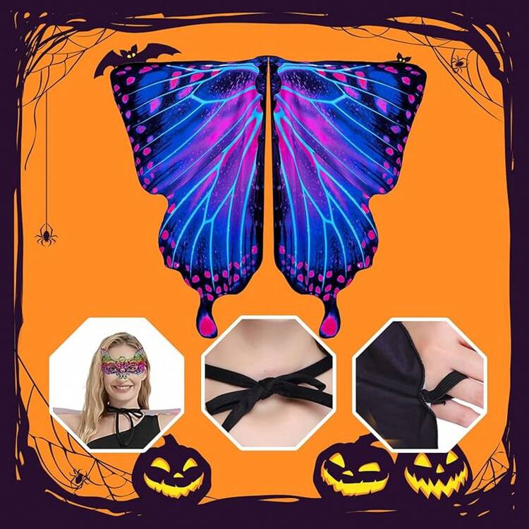 Costume Women, Adult Wings Hoween Costumes Women, With Lace And Headband - 003 - Xem 3