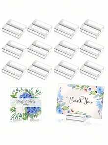 2/4/6/8/12/24 buc suport acrilic universal pentru scaune, suport pentru număr de masă, suport transparent pentru afișare de carduri pentru meniu foto de nuntă și conferință