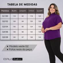 Plus Size Women's Blouse Basic Blouse Loose Top From G1 To G5 - Red Violet - View 4