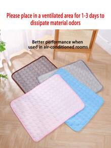 Waterproof Durable Pet Cooling Mat,Breathable Summer Cat/Dog Bed Cooling Ice Silk Mat (Machine Washable), Suitable For Small/Medium/Large Cats And Dogs, Chilled Silk Surface Keeps Your Pets Cool And Comfortable - 1 Pc Or 2 Pcs Available