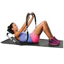 Gr8 Home Sit Up Abdominal Roller Trainer Ab Crunch Core Worker Abs Exercise Machine Gym - Black Silver - View 2