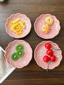 1/2/4/6 件北欧风格裂纹釉陶瓷酱汁碟，高品质陶瓷酱油碟，用途广泛，可用作水果盘、小吃盘、坚果盘、开胃菜托盘、派对用品、酒店餐具、优雅礼品 - 彩色 - 查看 2