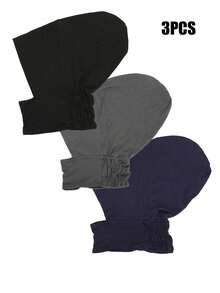3 chiếc mũ co giãn Viscose dành cho nữ, khăn quàng cổ ấm áp thoải mái, khăn trùm đầu cho người Hồi giáo, mũ trùm đầu Balaclava màu trơn đơn giản, thích hợp để đội hàng ngày cho trang phục - Mũ co giãn 3PCS - Xem 19