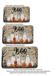 1 件黑白格子蝴蝶结迎宾门垫、圣诞小地毯、入口垫、厨房地毯、家居装饰、前门垫、户外地毯、可洗厚毛绒地毯（适合秋冬季） - 彩色 - 查看 6