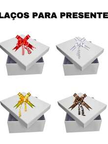 Kit Of 100 Easy Bows, Filet Bow, Gift Bow, Various Colors, 12MM X 12CM, Magic - Multicolor - View 2