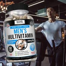 Kaya Naturals Multivitamin For Men - Men's Prostate Multivitamin - Multi Mineral Daily Supplement - Pills For Men - Supports Healthy Prostate - Vitaminas Para Hombres - 60 Veggie Capsules6hao | Enhanced Stamina & Focus Supplement For Workouts Bjp1dian - 60 Count (Pack of 1) - 查看 9