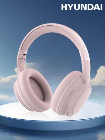  Auriculares Bluetooth HYUNDAI HY-T02MAX, sonido HIFI de alta calidad 5.4, graves profundos, cancelación de ruido precisa con micrófono, música/deportes/juegos, baja latencia, larga duración de la batería, diseño de negocios minimalista, compatible con smartphone y tableta