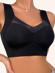 2pcs Seamless Bras, Women's Backless Bras, Fixed Cup Wireless Bras, Soft & Skin-Friendly Wireless Bras, Breathable Invisible Bras, Comfortable & Anti-Sagging - Multicolor - View 8