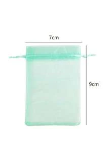 50 Pcs Colorful Organza Bags, 7 X 9 Cm Organza Gift Bags Jewelry Organza Gift Pouch, Organza Candy Bags, Lavender Bags, Wedding Drawstring Bags For Women Storage Organizer Travel Essentials Back To School Dormitory Storage Fall Decor