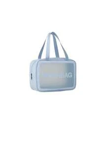 3pcs/Set Travel Toiletry Bag, Pvc Waterproof Cosmetic Bag, Beauty Storage Bag, Makeup Brush Storage Bag, Cosmetic Bag, Summer Holiday Travel Essentials, Skin Care Storage Bag, Luggage Bag, Travel Bag, Waterproof Toiletry Bag, Multi-Function Storage Bag.
