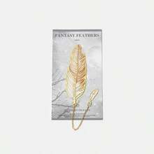 High Aesthetic Metal Feather Bookmark, Retro Artistic Feather Bookmark, Chinese Style Cultural And Creative Souvenir,For School Supplies,Back To School - Multicolor - View 8
