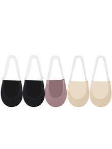 Summer Women Lady Sexy Half Feet Socks Ice Silk Invisible Liner No Show Low Cut Sling Short Lace Sock Christmas Gift - Mouldless - View 10