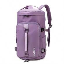 Sports Gym Bag For Women Crossbody Shoulder Bag 3 In 1 Men Laptop Business Backpack Weekender Overnight Flight-Approved Duffle Bags With Shoe Compartment Tote Handbags - 紫羅蘭色 - 查看 1