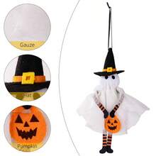New Halloween Decoration Hanging Accessories, Pumpkin, Black Cat, Ghost, Skeleton Decor For Home, Party, Halloween Event Venue Layout Props - Multicolor - View 8