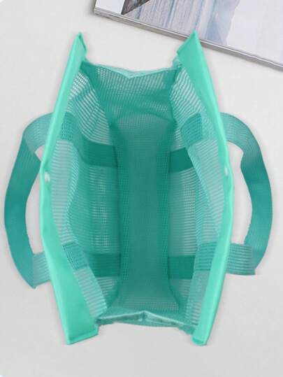 Mesh Beach Tote Bag - Sand-Proof And Easy To Clean, Suitable For Storage, Towels And Groceries