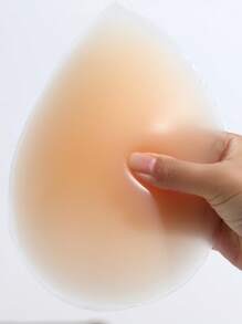 1pc Silicone Water Drop Shaped Breast Pads, Unisex Post-Surgery Removable Silicone Breast Form For Drag Queens