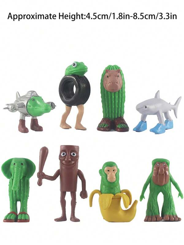 3/6/8/10 stuks Italiaanse Brainrot "Tralalero Tralala", Italiaans Brainrot-Meme Haaienontwerp, Houten Man Grappige Doge Brainrot, Haaienvirus AI Brainrot Dierenpatroon Sportschoenen