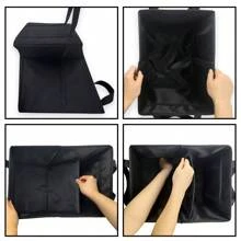Boîte de rangement pliable pour le coffre de la voiture, conteneur de chargement multifonctionnel en tissu Oxford avec poignée, rangement universel au dos du siège