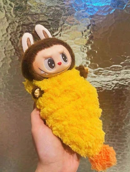 Pop Mart POP MART Labubu Macaron 17cm Deep Fried Prawn Doll Clothes Accessories For Pendant - Style Dolls