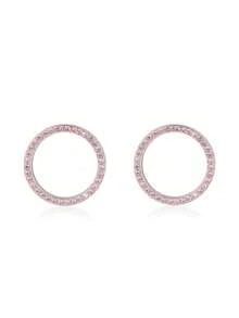 1-Key Start Decorative Ring, Switch Protective Cover, Crystal Rhinestone Car Interior Decor Sticker - Multicolor - View 18