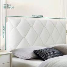 1 peça de capa espessa para cabeceira de cama de cor sólida, alta durabilidade, proteção contra poeira para cabeceira de cama, suave para a pele e macia para camas de solteiro e casal