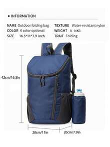 Outdoor Backpack , Multifunctional Outdoor Folding Backpack, Ball Sports Bag , Lightweight Portable Travel Hiking Rucksack, Suitable For Teens Summer Casual Outdoor Athletics, Travel, Graduation Gifts Or Birthday Accessories Gym Bag Running Accessories Sports Bag For Women - Multicolor - View 11