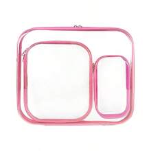 3Pcs Thick Transparent Storage Boxes, Waterproof, For Organizing Stationery, Cosmetics, Travel Essentials, Dorm Desk, Portable Travel, Great For School, Travel, Gifts,For School Supplies,Back To School - 1Set - View 14