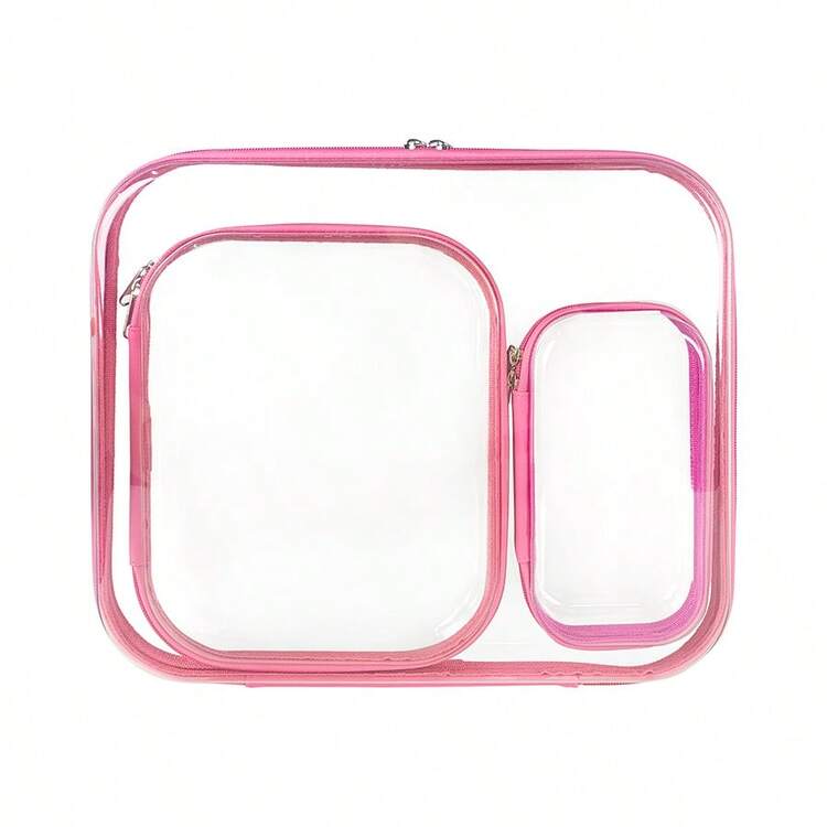 3Pcs Thick Transparent Storage Boxes, Waterproof, For Organizing Stationery, Cosmetics, Travel Essentials, Dorm Desk, Portable Travel, Great For School, Travel, Gifts,For School Supplies,Back To School - 1Set - View 13