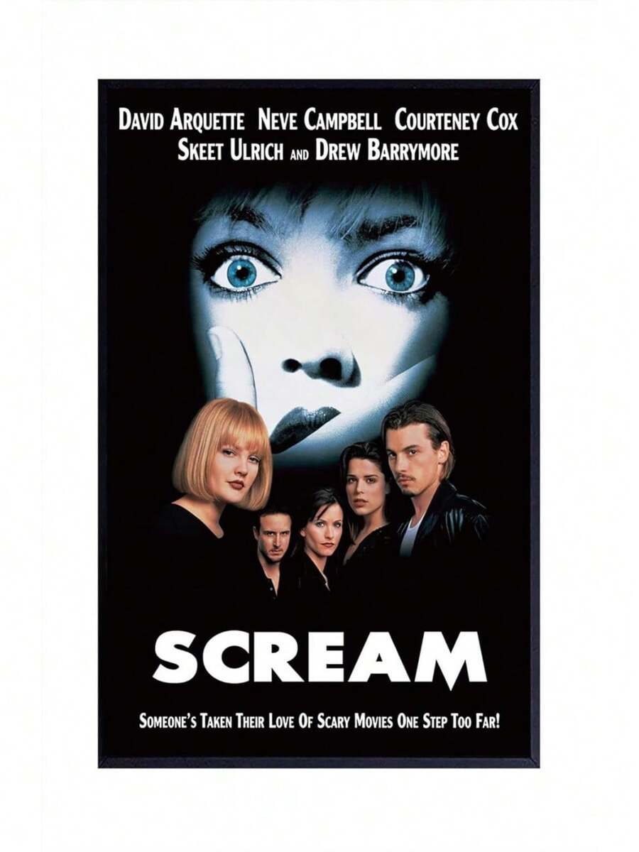 FatCat Wall Graphics Scream - 1996 Movie Poster Frameless 12 X 18 Inch(30cm X 46cm)-LT-071 - 彩色 - 查看 1