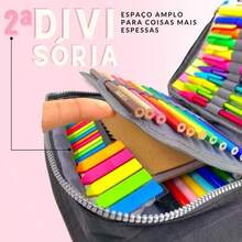 School Student Pencil Case Back To School - 灰色 - 查看 3