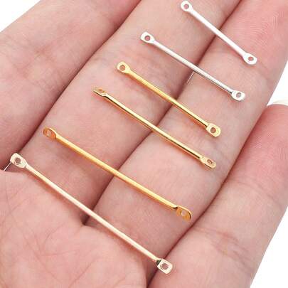100pcs/Pack Iron Earring Linking Needles, 1.5/2/2.5/3/3.5/4cm For Chinese Hanfu, Cheongsam, Hair Accessories, DIY Jewelry Making Supplies
