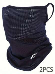 1 pieza/set Máscara deportiva transpirable y colorida con cuello, cubrefaz casual unisex para exteriores, máscara protectora solar de verano para hombres y mujeres, ligero protector facial transpirable para ciclismo