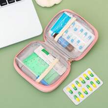 7 sztuk przenośnych toreb na leki z zamkiem błyskawicznym, wielokrotnego użytku etui na leki do przechowywania tabletek/tabletek, wodoodporna uszczelka, wibracje boho