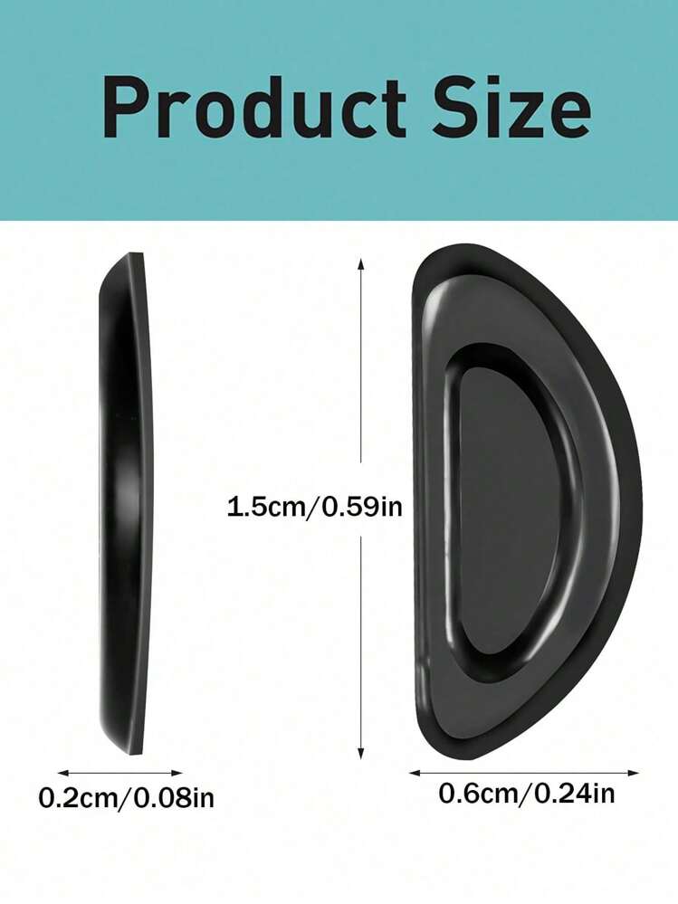 10/20/30 件眼镜鼻托塑料替换鼻托、鼻垫、眼镜和太阳镜增高鼻托配件 - 彩色 - 查看 9