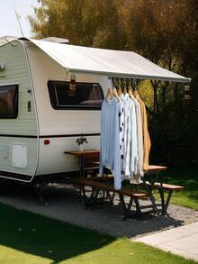 6PCS Heavy Duty Awning Clips For Outdoor Lights And Camping Canopy Tents, Hangers, Garage Storage Hooks, RV Trailer Caravan Accessories, Durable Metal Hanging Clips For Patio, Garden, Porches, And Travel Gear, Strong Grip And Weather-Resistant Design, Easy Installation, Reusable, Multi-Use Organization Solution For Summer Adventures - Multicolor - View 4