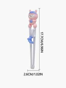 Entrenador de palillos reutilizable con forma de animal lindo, asistentes de entrenamiento de palillos fáciles de usar con entrenador conectable, adecuado para estudiantes, principiantes adultos, tigre, conejo, elefante, mono, apto para lavavajillas - Multicolor - Ver 6