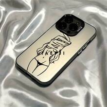 funda de teléfono Funda de teléfono Curve para, S22FE, S23, S24, S22PLUS, S23ULTRA, S23ULTR, iPhone16, 15 14 13 12 11 Pro X XSMAX 8 Plus.SE2 Cubierta trasera anti-caída - Negro - Ver 5