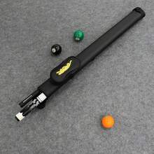 80cm Black PU Material Billiard Cue Case, Golden Embroidered Leopard Print Pattern, Suitable For 1/2 Inch Billiard Cue, Convenient To Carry, Lightweight And Portable. Exquisite Gift Suitable For Various Occasions. - Black - View 10