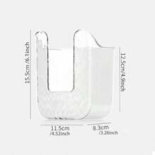 Home, Toilet, Bedroom, Kitchen, Flushable Wipe Container For Bathroom, Self-Adhesive Wipes Container, Acrylic Wall-Mounted Tissue Box Holder, 2pcs Kitchen Wipes Storage Box Dispenser - 11 - View 4