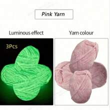 Yarn suave y suave que brilla en la oscuridad para manualidades DIY, proyectos que brillen en el ocaso, manualidad nocturna, accesorios y suministros de tejer, artesanía creativa, tonos vibrantes, Yarn versátil