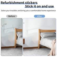 1 Roll Of Pure White Macaron Wallpaper, Self-Adhesive Wallpaper Made Of Aluminium Foil PET, Peel & Stick Waterproof Removable Wall Stickers, Suitable For Home, Living Room, Bedroom, Dormitory Decoration, Wall, Furniture Renovation, Back-To-School Season, Student Dormitory - White - View 5