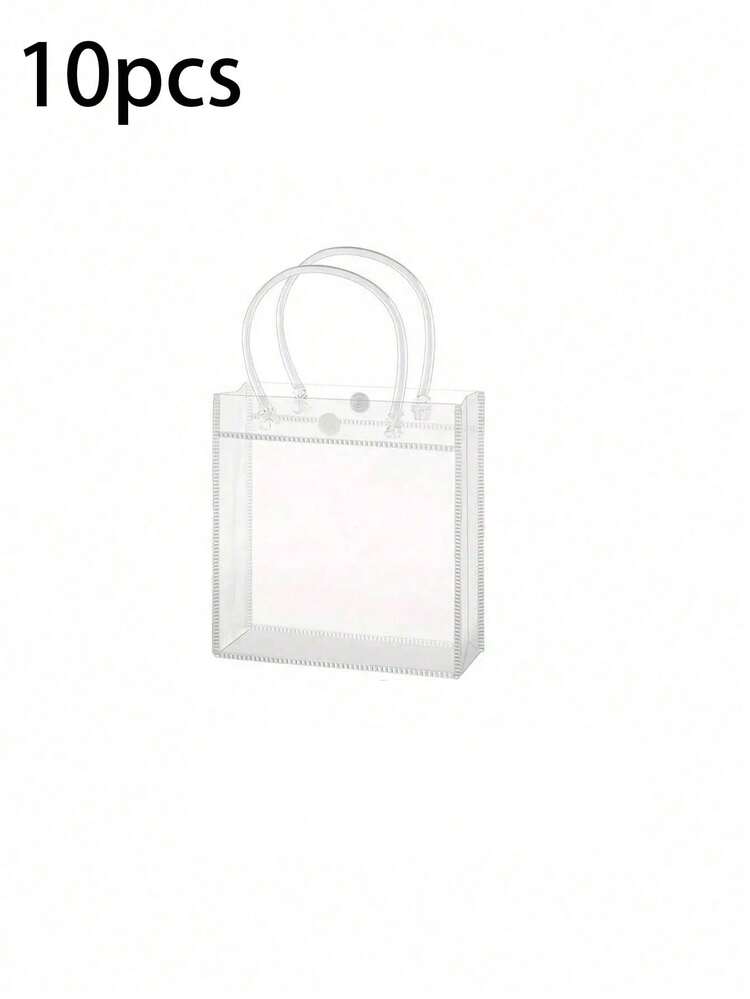 50/20/10/1 pieza Bolsas de regalo transparentes reutilizables, bolsas de tote para bodas, bolsos minimalistas, bolsas de regalo elegantes, bolsas para obsequios de fiestas, adecuadas para bodas, despedidas de soltera, aniversarios, cumpleaños, fiestas de adolescentes y fiestas temáticas - Multicolor - Añade 13