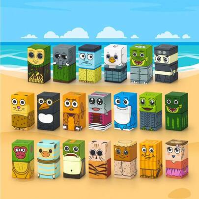 New Magnetic Building Blocks - Incredibox Game, 20pcs Numerical Magnetic Cubes Toy, Sensory Toy For Children Aged 3-7 Years Old (Girls And Boys), Great Gift For Birthday And Easter